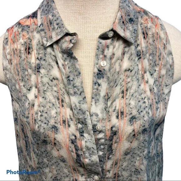 Tolani Holly Sleeveless Silk Shirt Dress - Picture 5 of 12